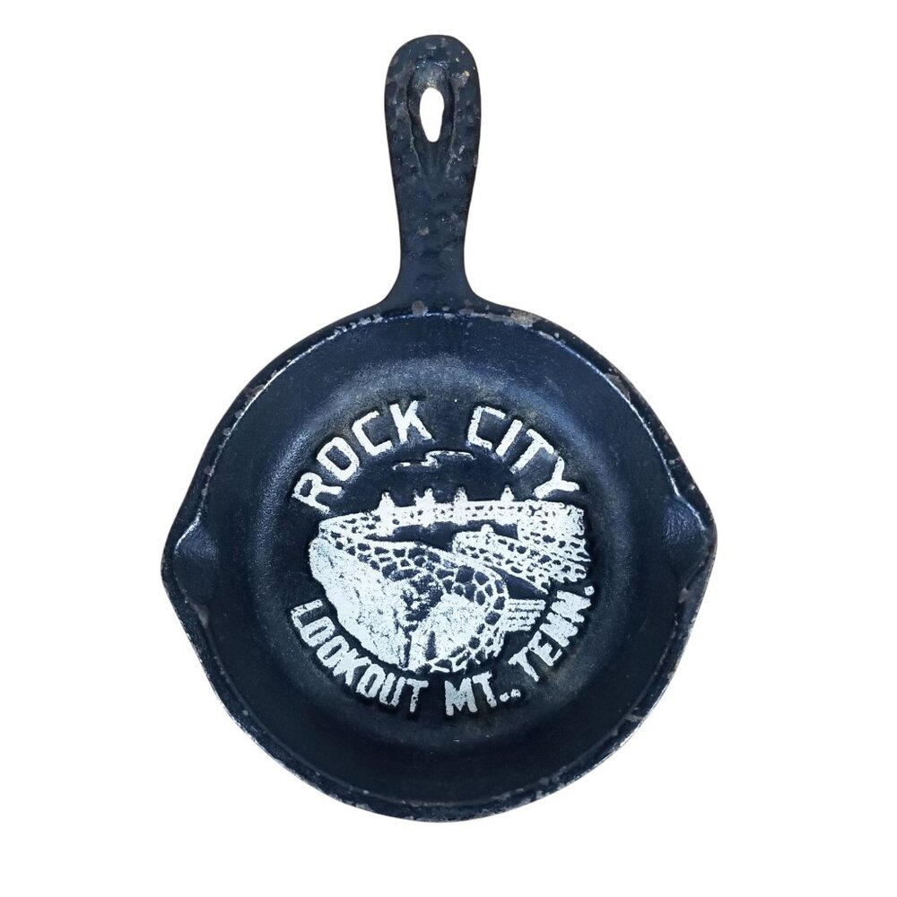Lookout Mt. Tennessee Black Cast Iron Decorative Skillet